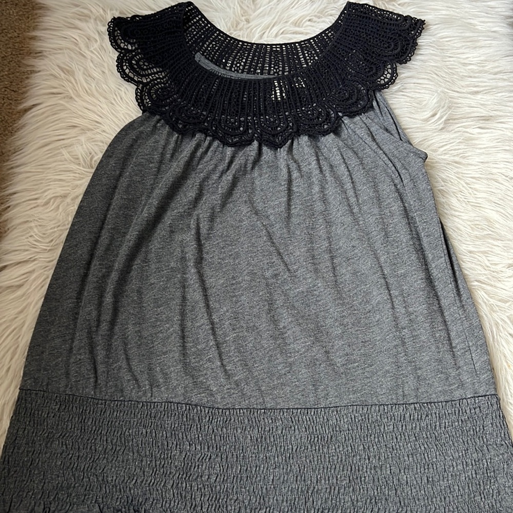 Anthropologie women’s lace tunic tank top size small